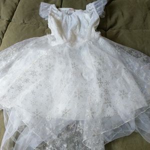 Gymboree Snow Flakes Girls Dress Size XS (3/4)